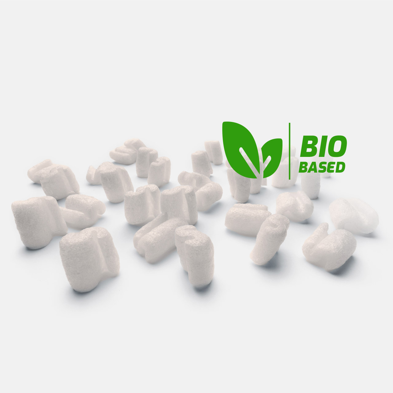Patatine di riempimento a base di amido di mais,biodegradabili